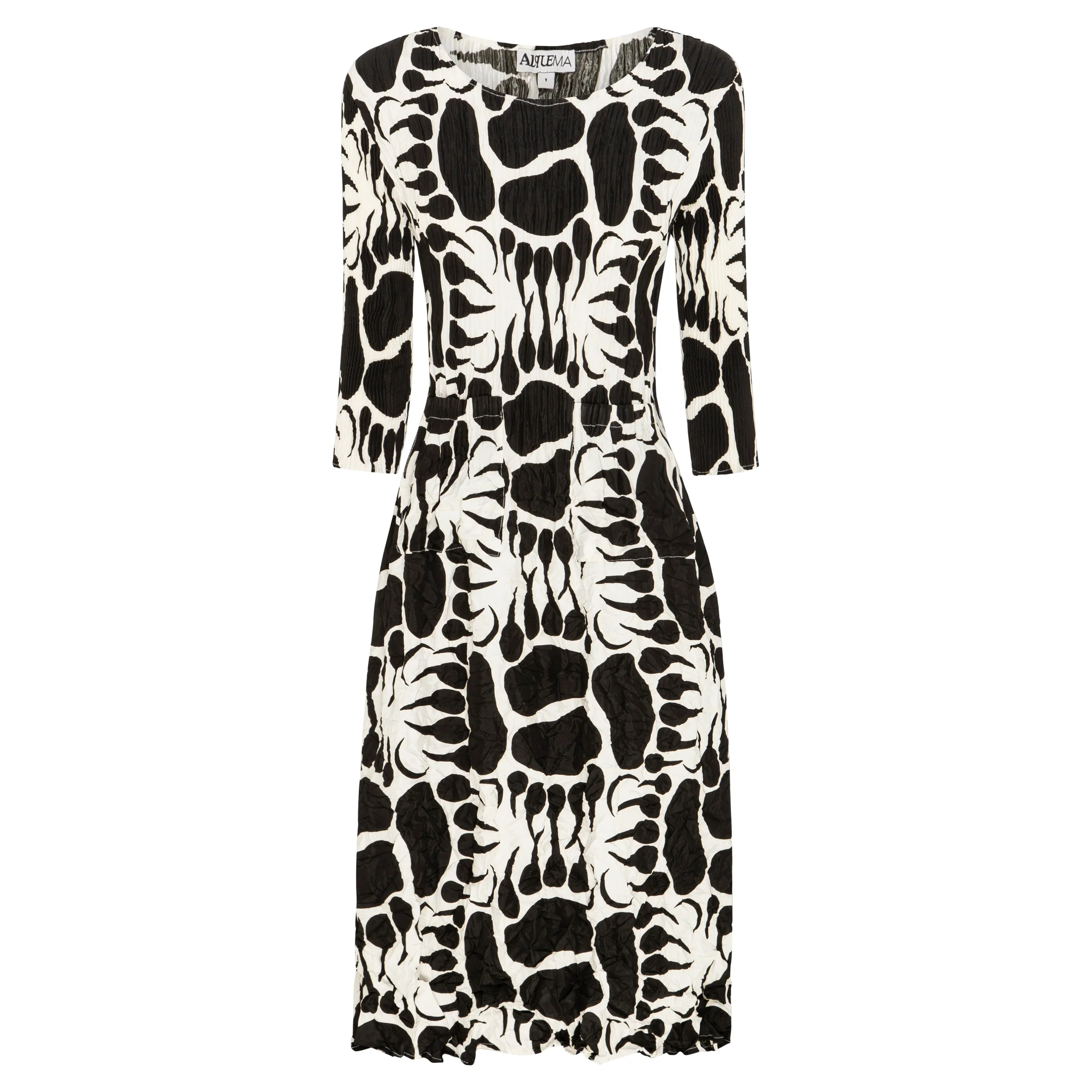 3/4 Sleeve Smash Dress - Prints - Image 12
