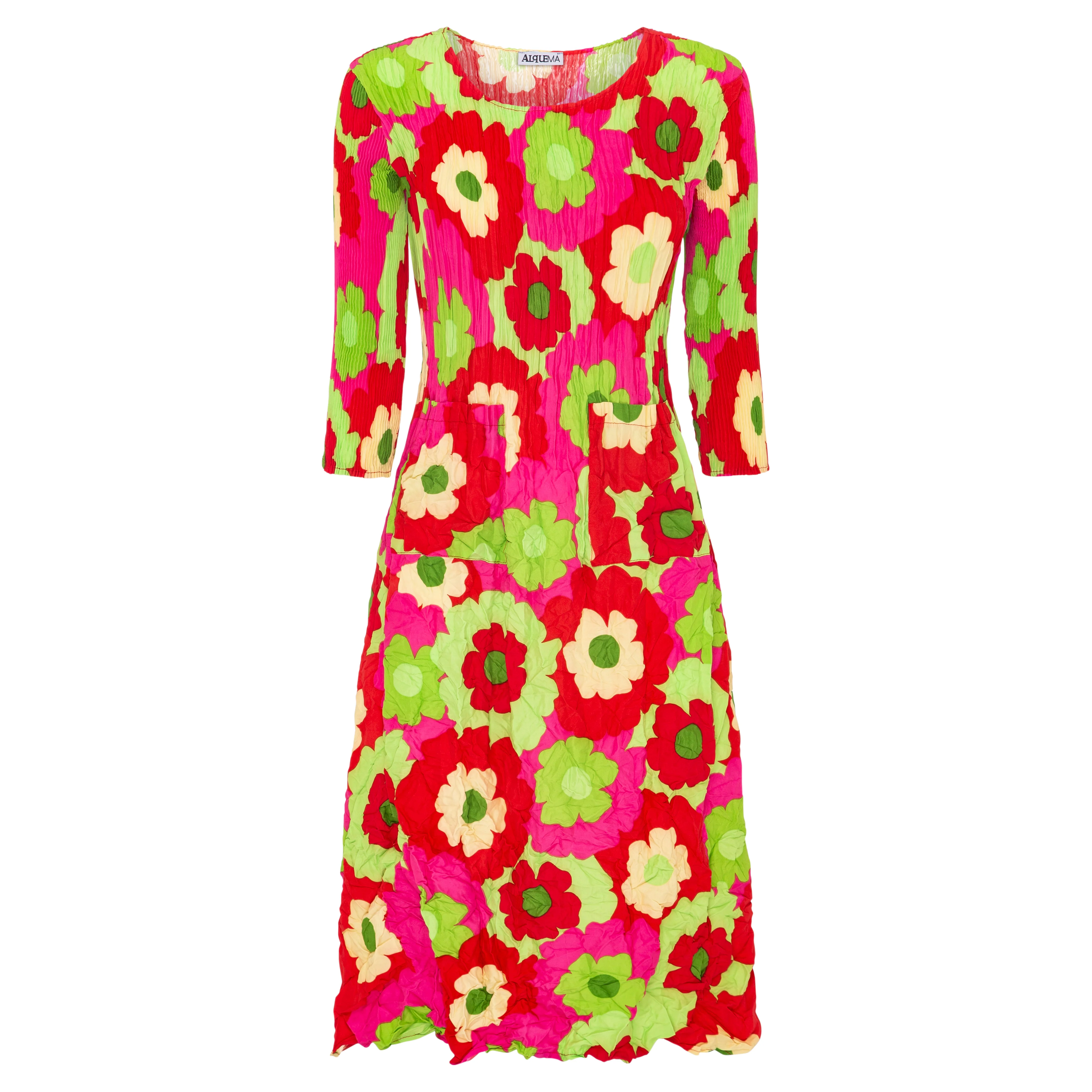 3/4 Sleeve Smash Dress - Prints - Image 18