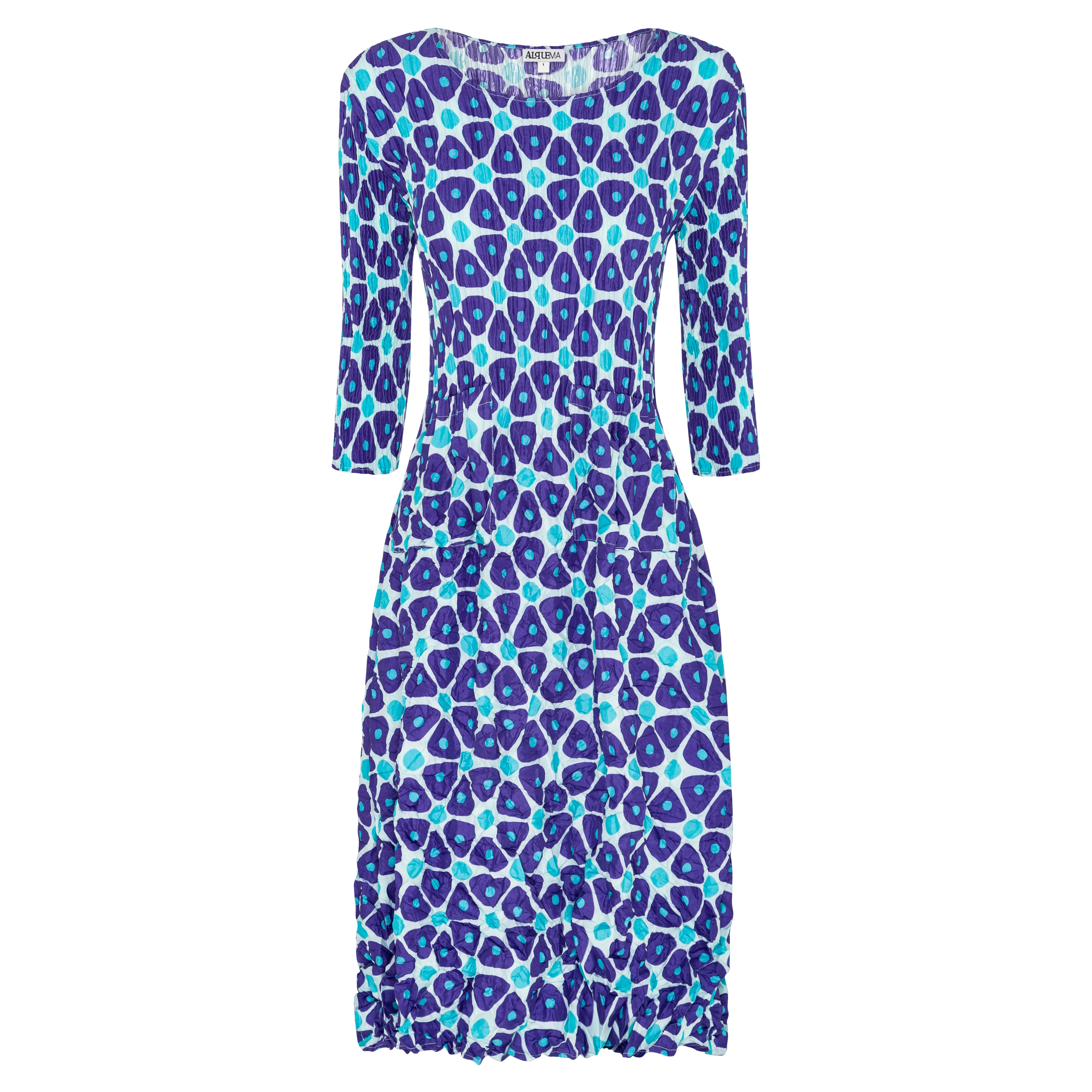 3/4 Sleeve Smash Dress - Prints - Image 3