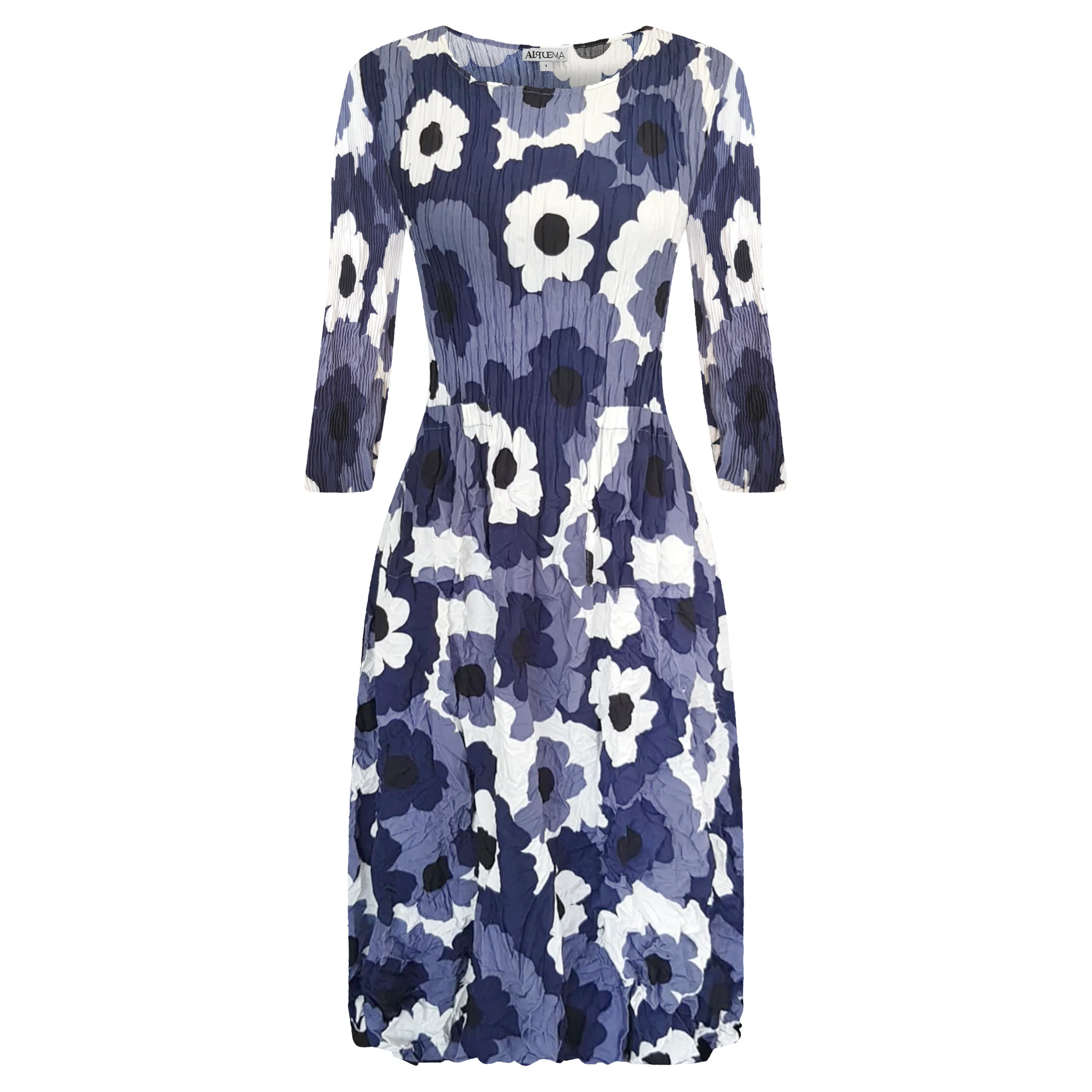 3/4 Sleeve Smash Dress - Prints - Image 4