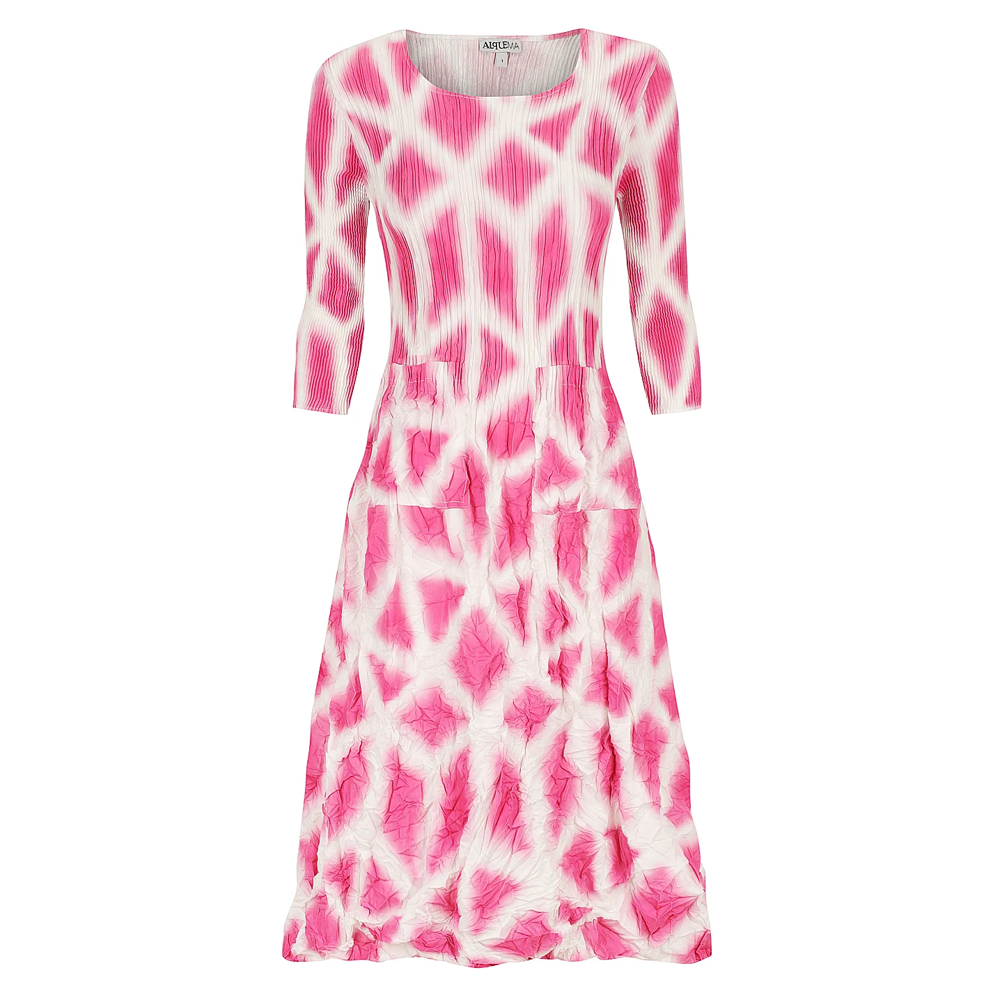 3/4 Sleeve Smash Dress - Prints - Image 5