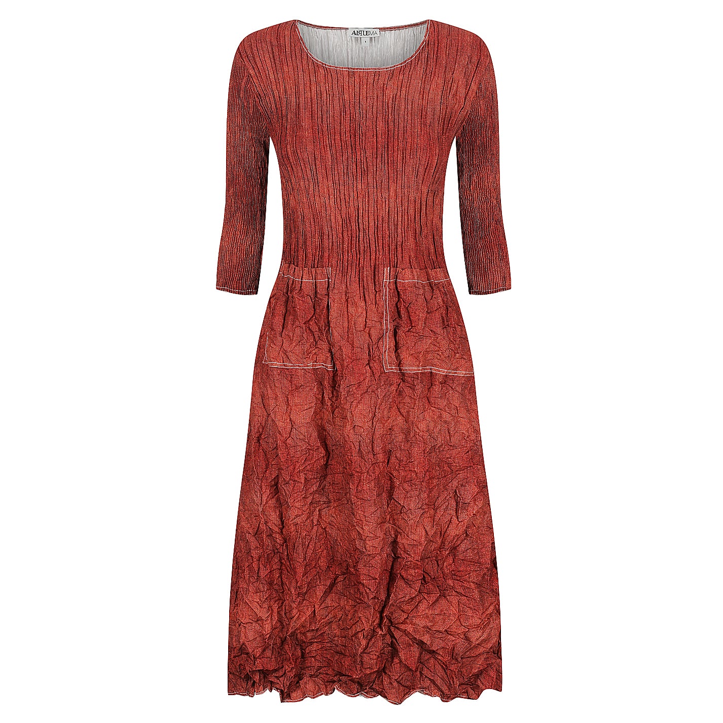 3/4 Sleeve Smash Dress - Prints - Image 7