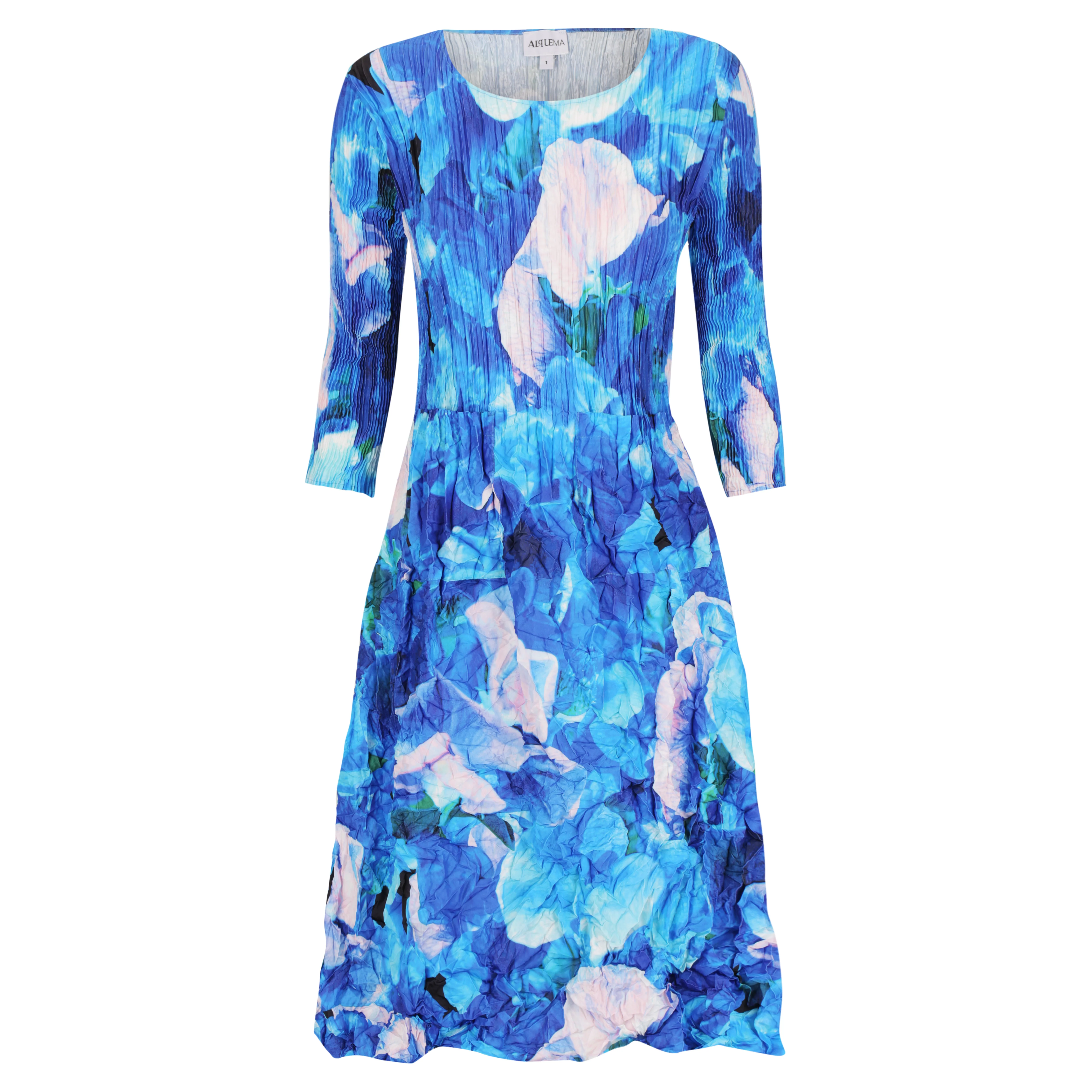 3/4 Sleeve Smash Pocket Dress - Prints - Image 11