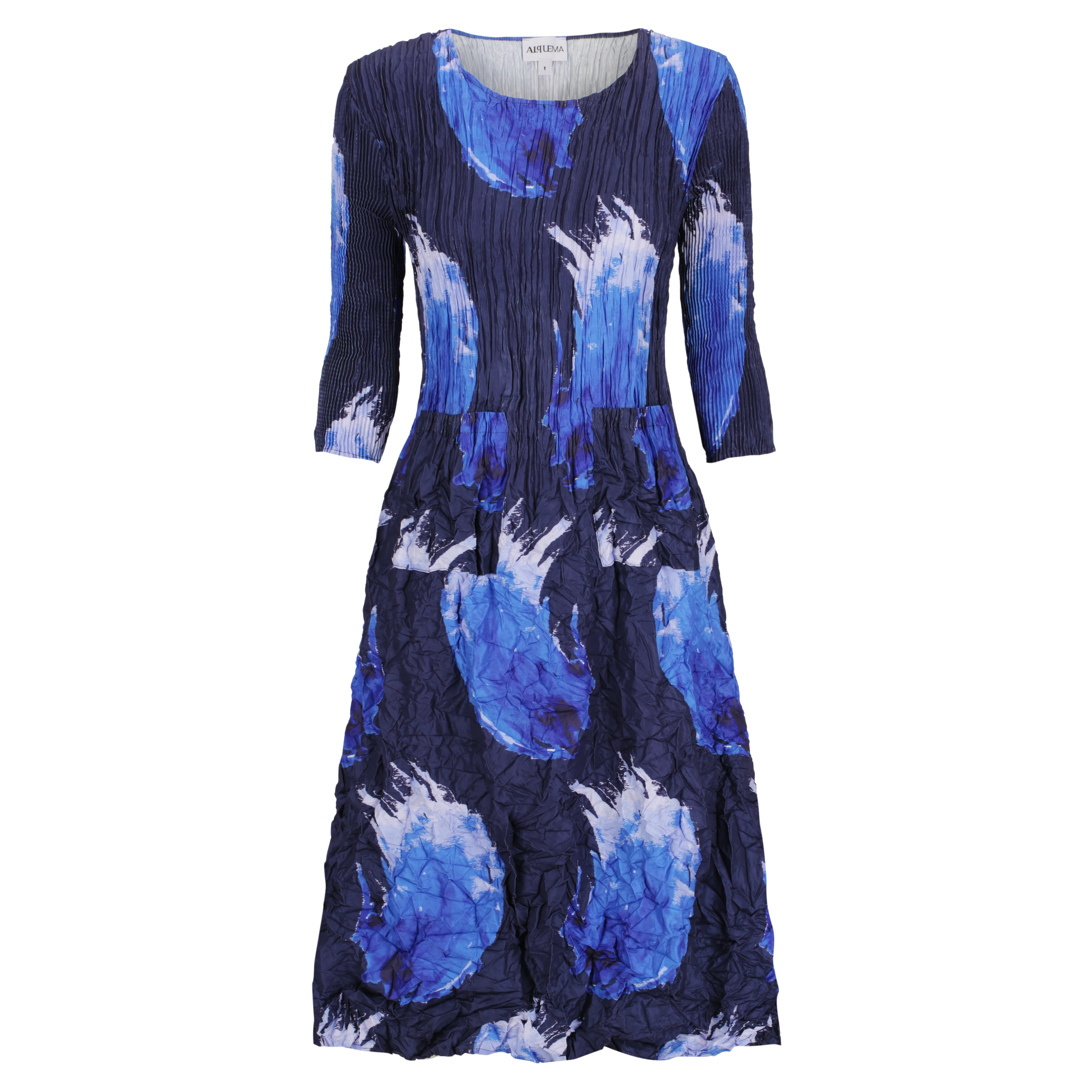 3/4 Sleeve Smash Pocket Dress - Prints - Image 12