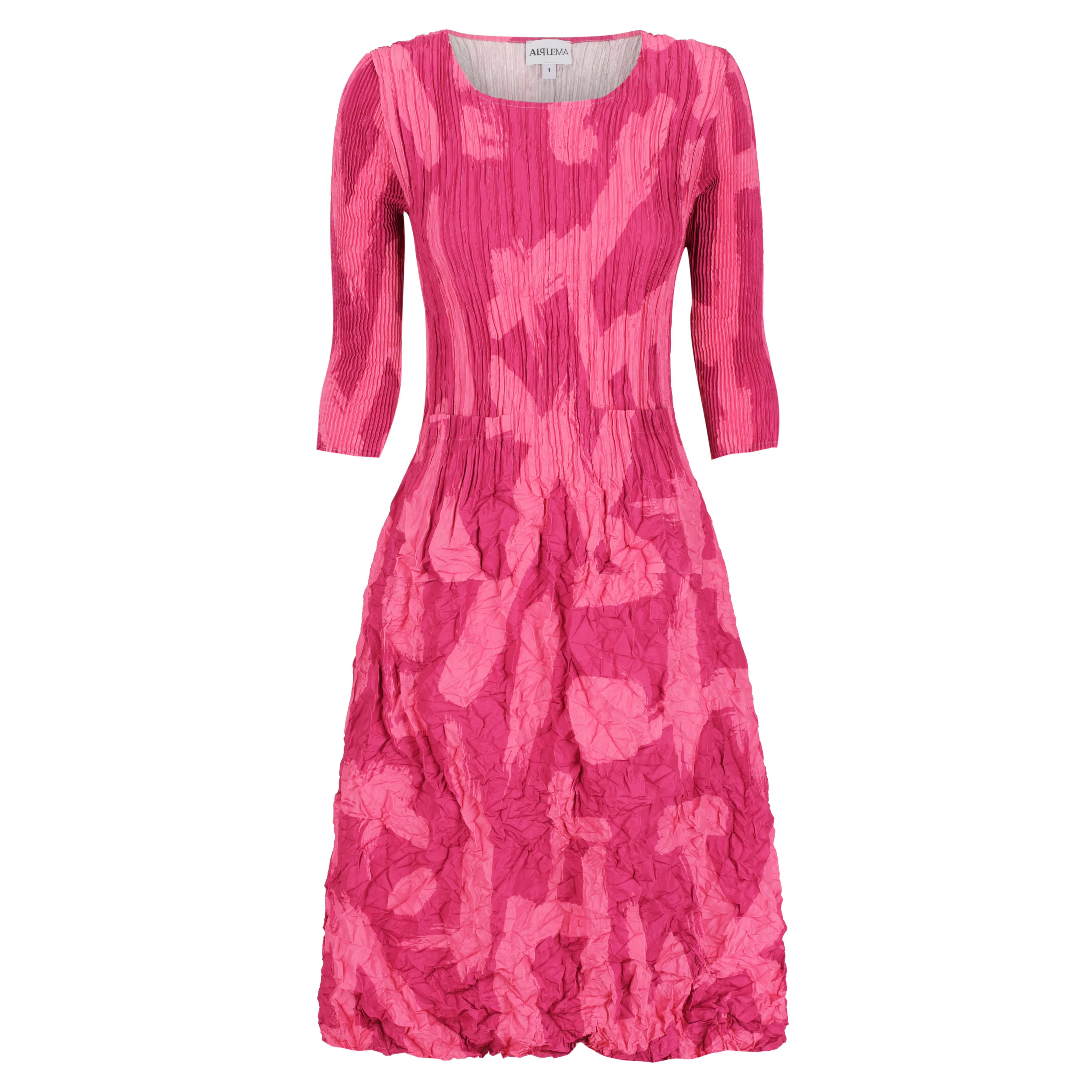 3/4 Sleeve Smash Pocket Dress - Prints - Image 17