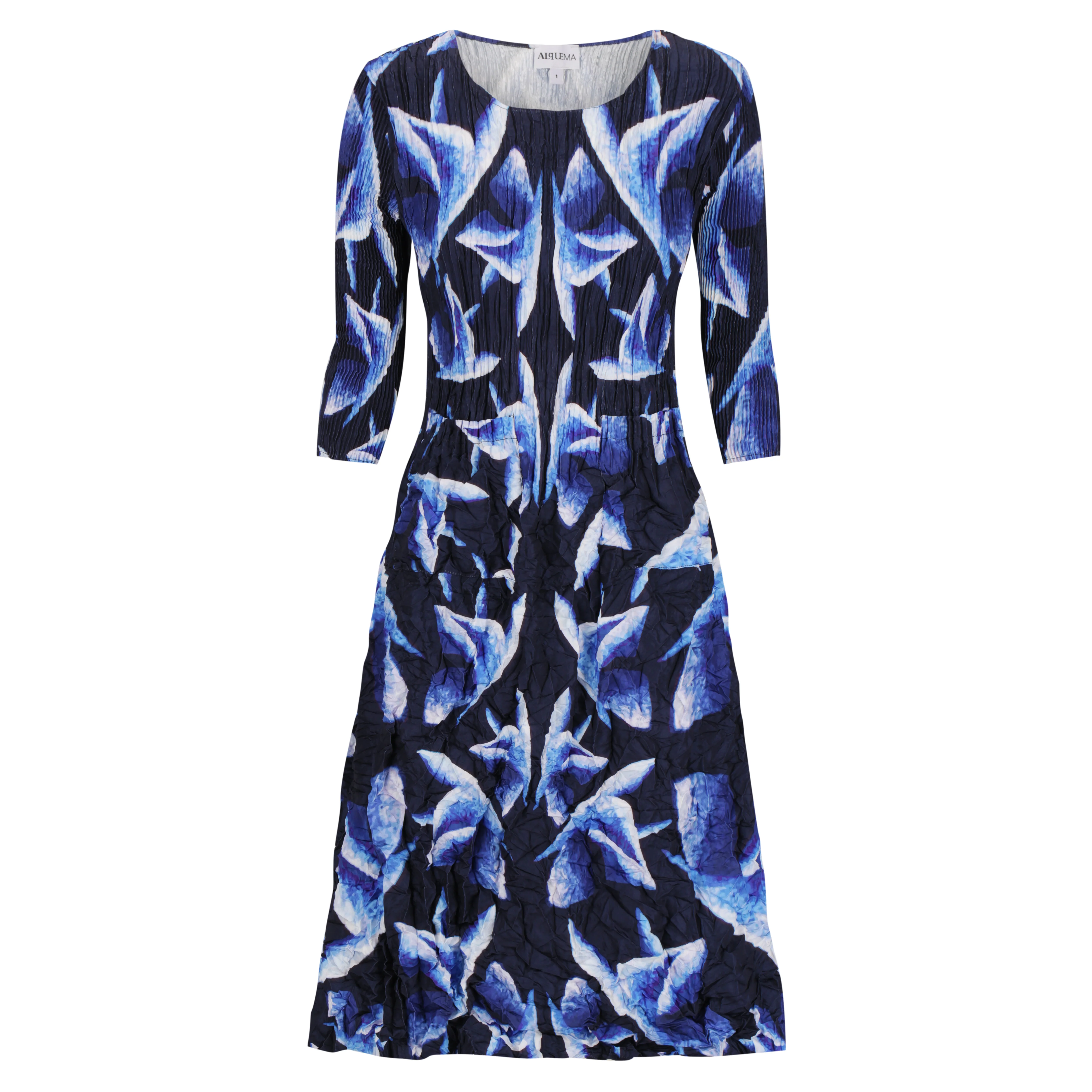3/4 Sleeve Smash Pocket Dress - Prints - Image 20