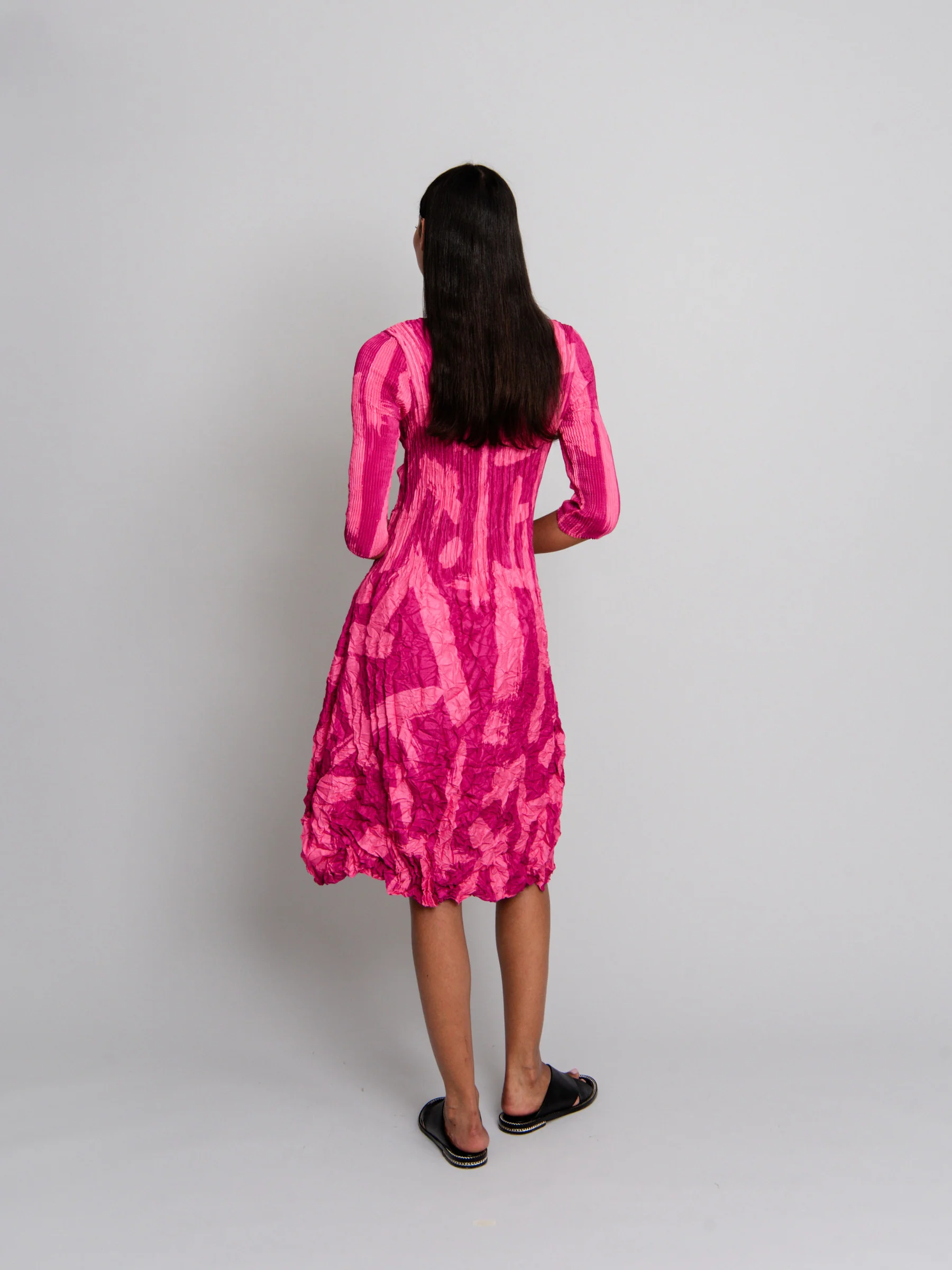 3/4 Sleeve Smash Pocket Dress - Prints - Image 45