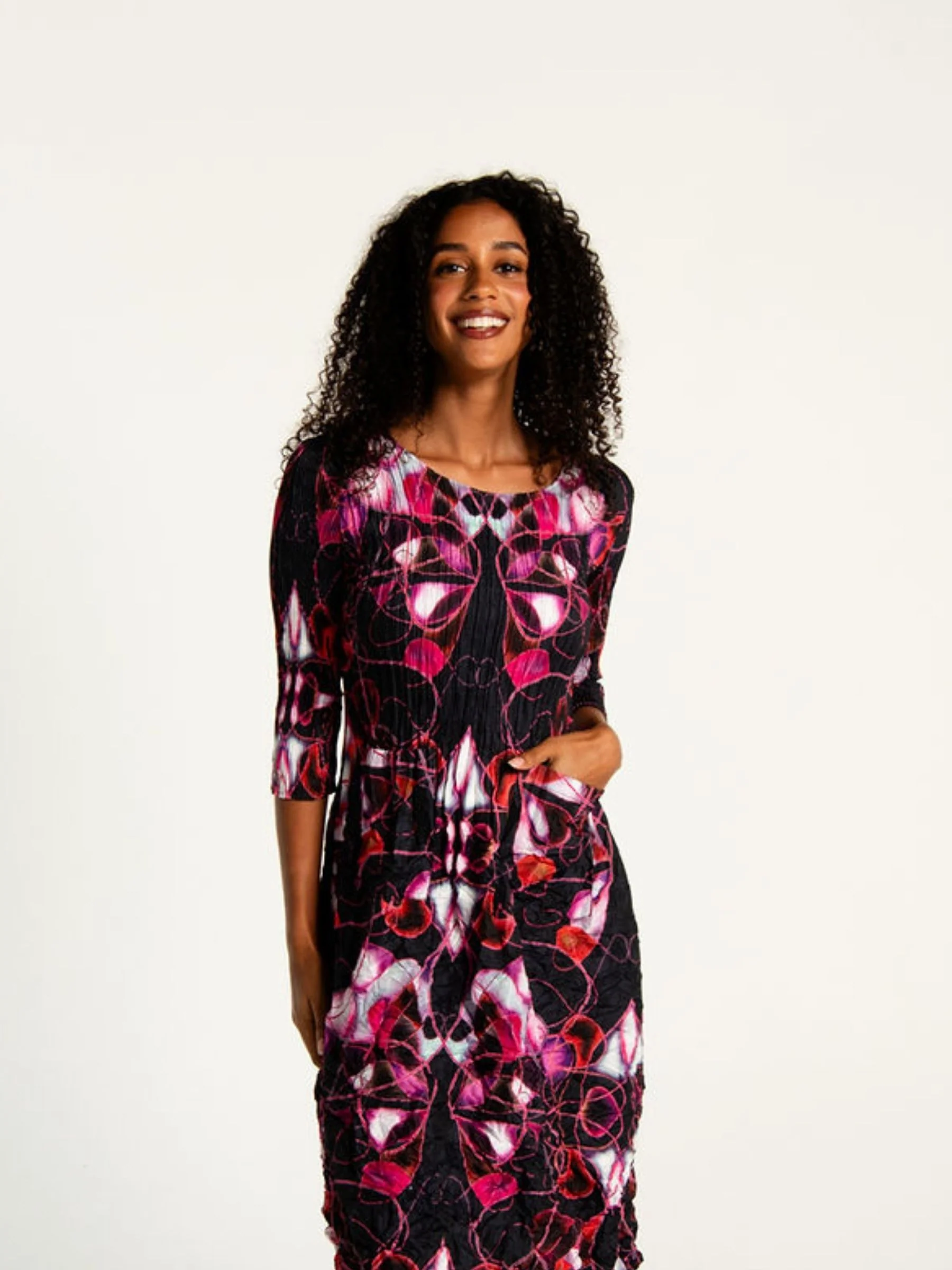 3/4 Sleeve Smash Pocket Dress - Prints | AW26 - Image 13