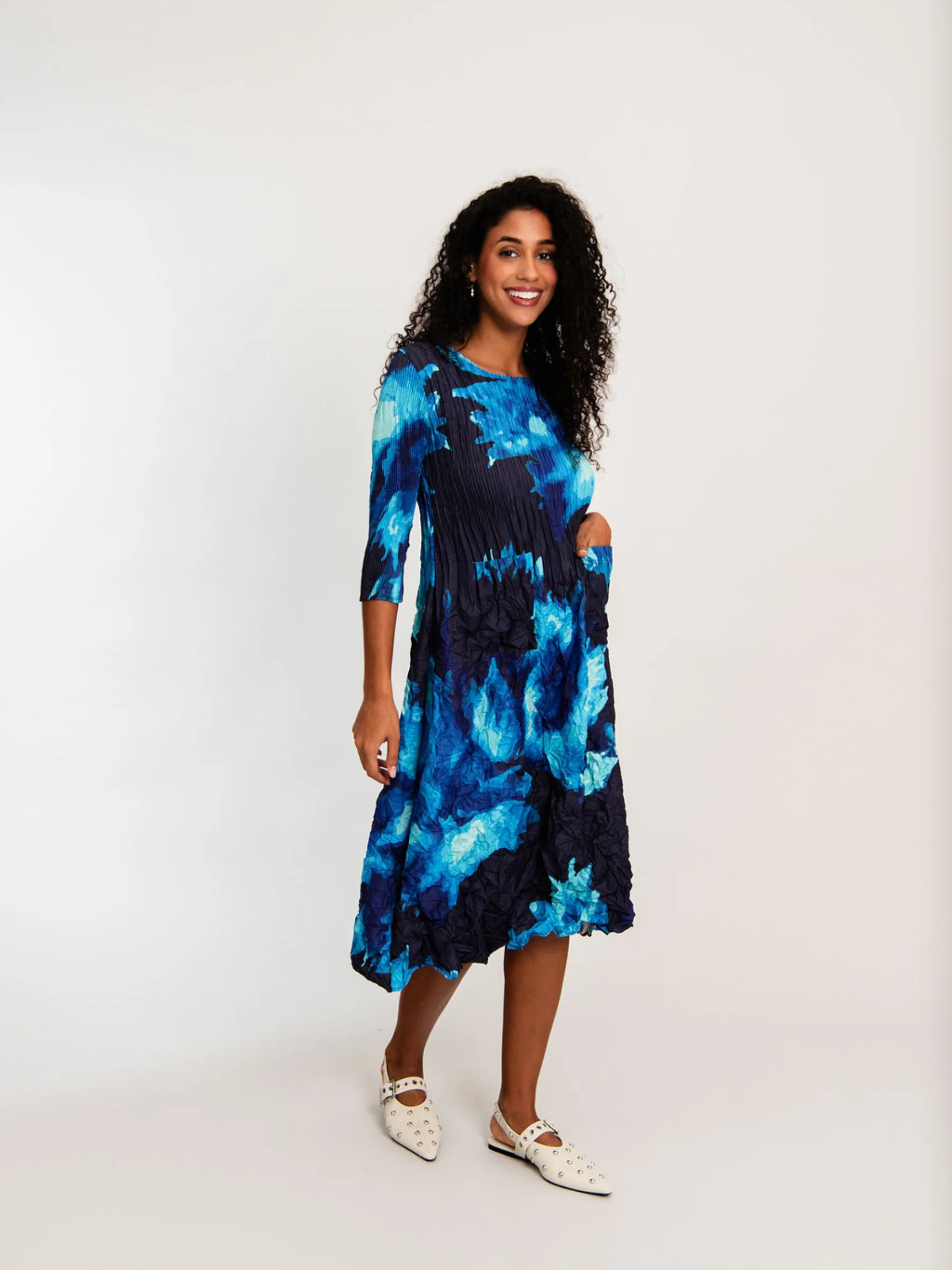 3/4 Sleeve Smash Pocket Dress - Prints | AW26 - Image 25