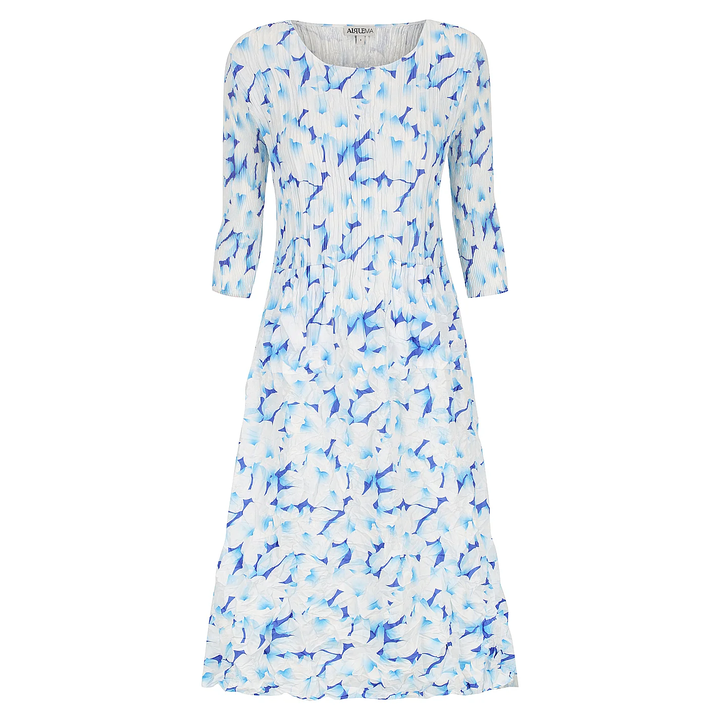 3/4 Sleeve Smash Pocket Dress - Prints - Image 10