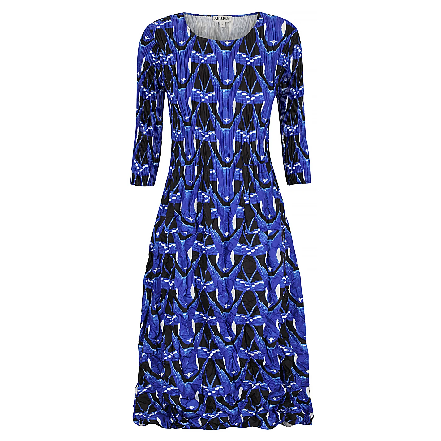 3/4 Sleeve Smash Pocket Dress - Prints - Image 18