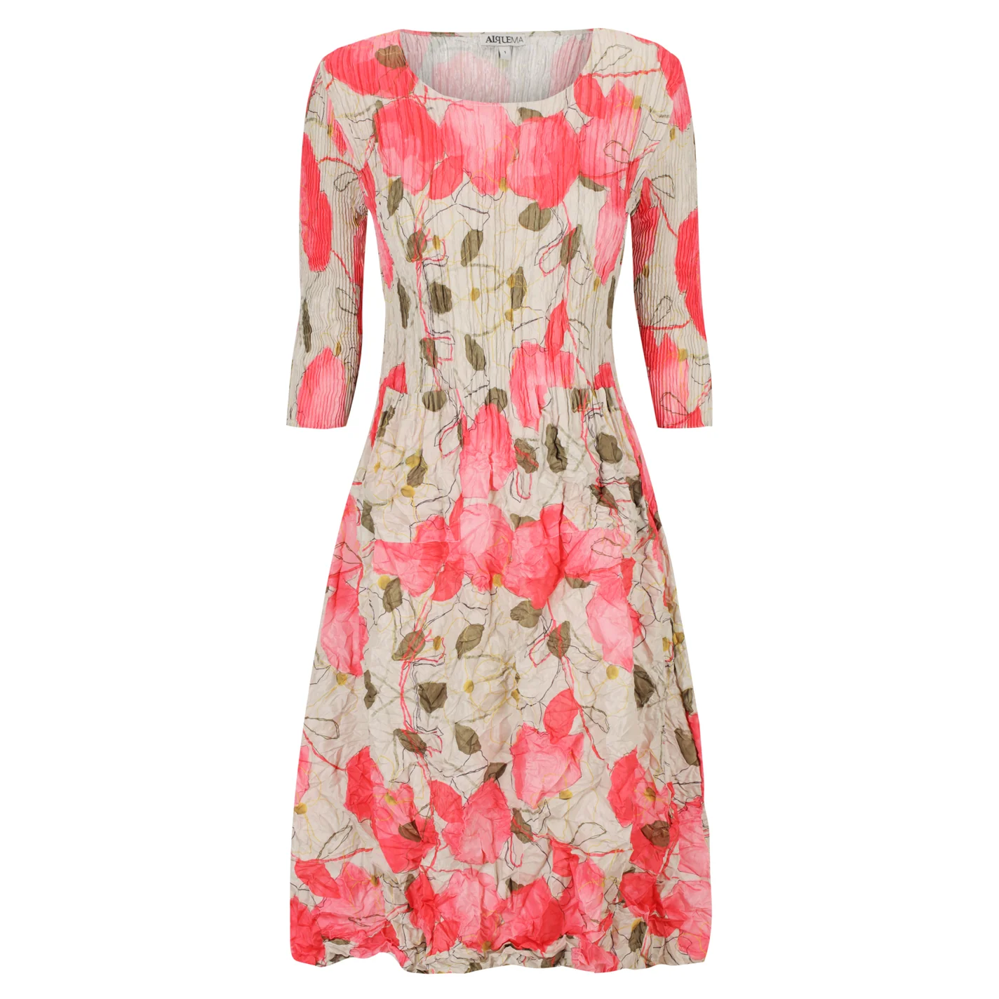 3/4 Sleeve Smash Pocket Dress - Prints - Image 20