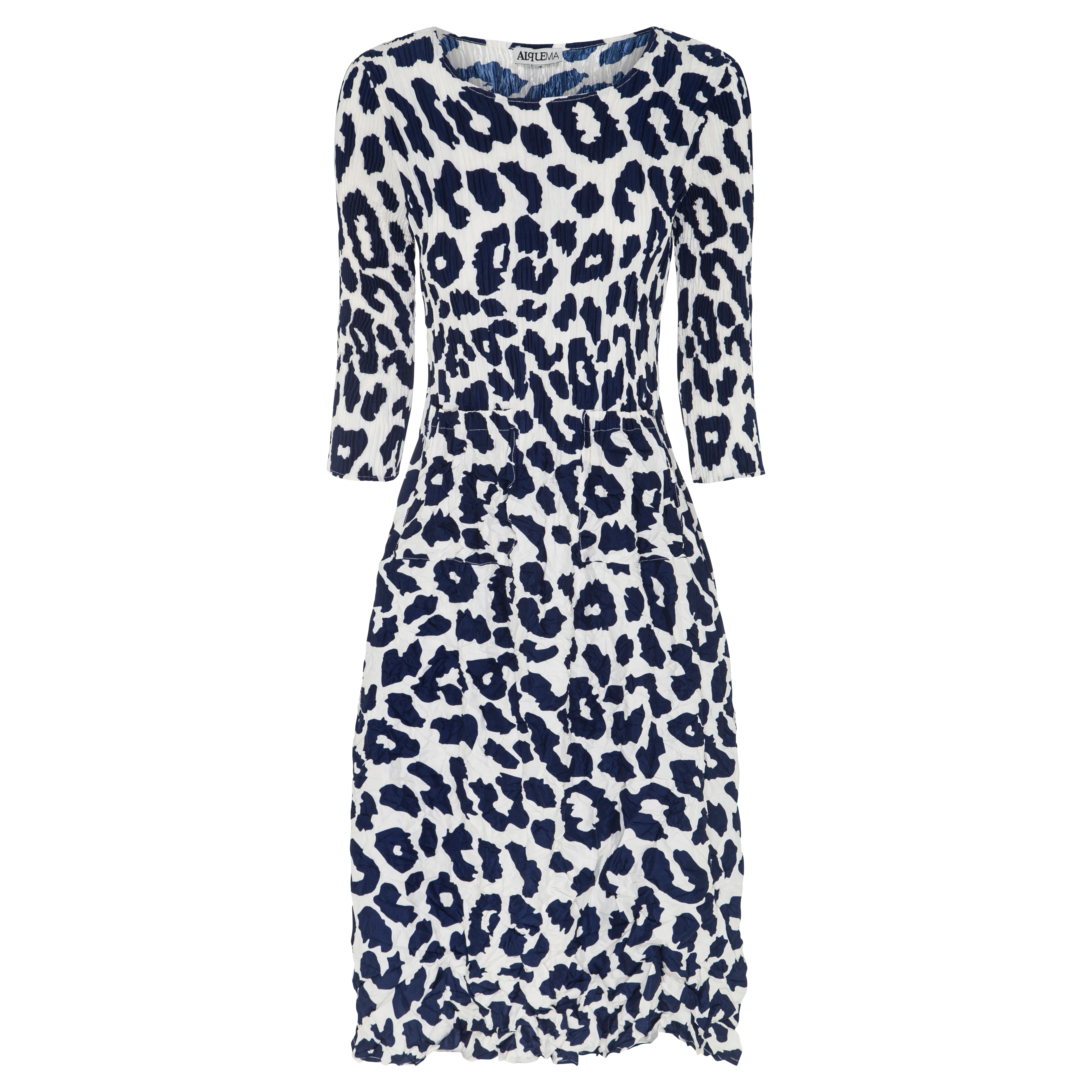 3/4 Sleeve Smash Pocket Dress - Prints - Image 3