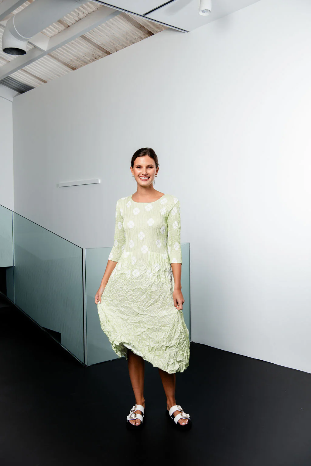 3/4 Sleeve Smash Pocket Dress - Prints - Image 36