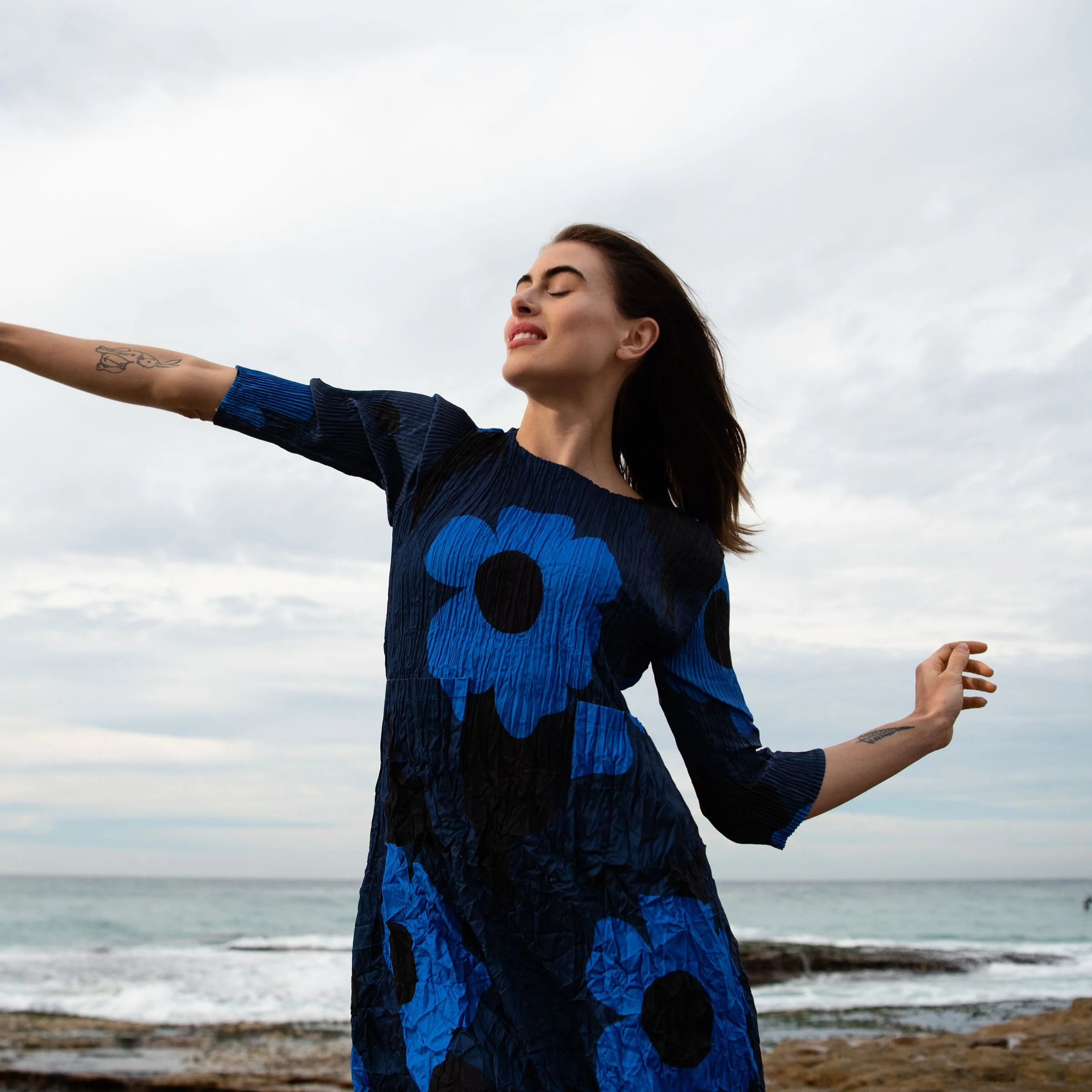 3/4 Sleeve Smash Pocket Dress - Prints - Image 37